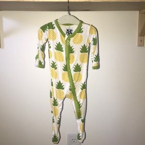 Kickee pineapple girls ruffle 3-6 months